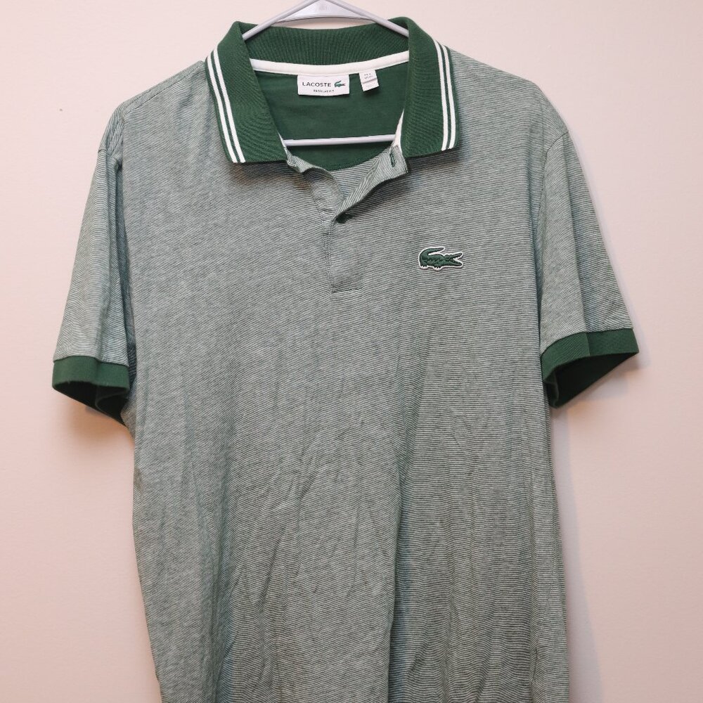 Lacoste Green Polo Shirt Mens Size XL